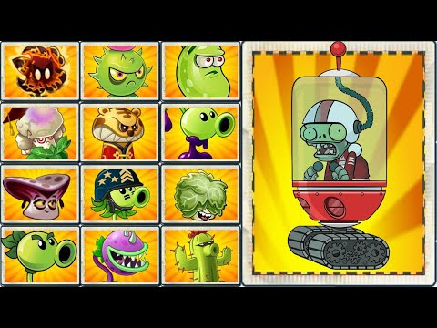 How Many Plants Can Destroy 6 Shield Zombie In 1 Hit? - PvZ 2 Challenge