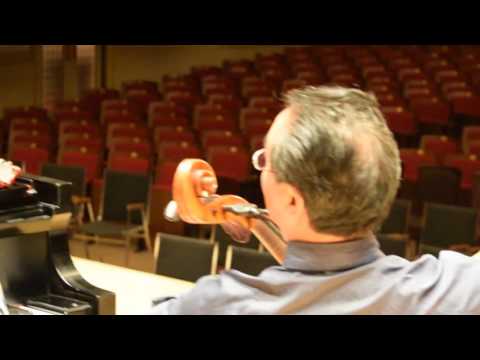 Yo-Yo Ma & Kathryn Stott recital soundcheck