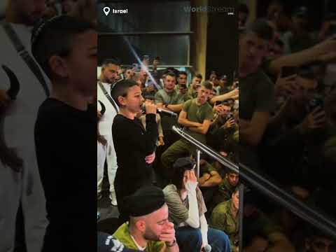 Israeli Boy Sings Shema Yisrael For Soldiers #israel