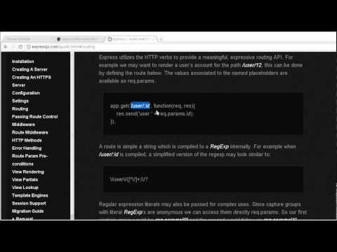 Nodejs: express, le rotte [2012]