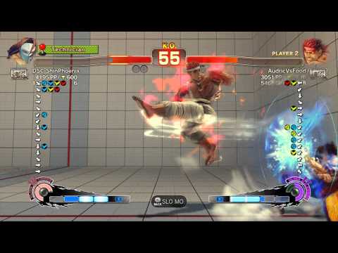 USFIV~ Vega (DSC ShinPhoenix) vs  Evil Ryu (AudrixVsFood) HD