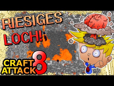 Ein RIESIGER KRATER gesprengt! + Timelapse! - Minecraft Craft Attack 8 #133