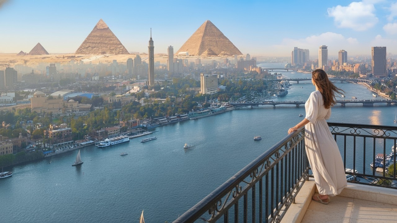 Cairo Egypt Travel Vlog: Accident, Museum, Bazaar, Nile Dinner Cruise, Four Seasons Hotel (4K Tour)