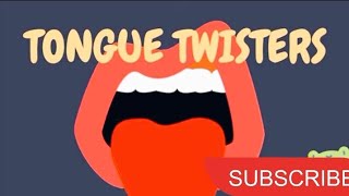 Tongue 👅 Twisters English ! learning English Pronunciation Exercise #freepalestine
