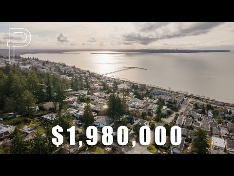Sensational Panoramic View of Semiahmoo Bay and the Gulf Islands | 1352 Oxford St, White Rock, BC