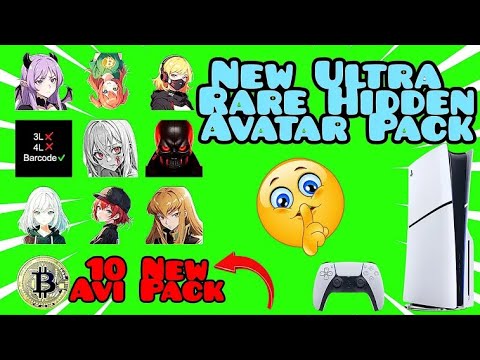 PSN HIDDEN Avatar Pack ULTRA RARE New (PS4/PS5)