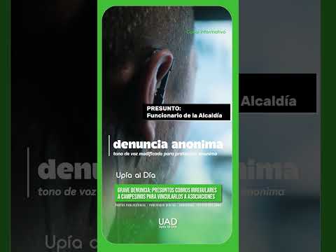 GRAVE DENUNCIA: PRESUNTOS COBROS IRREGULARES A CAMPESINOS PARA VINCULARLOS A ASOCIACIONES