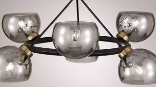 1_Watch A Video About the Possini Euro Centuria Black and Gold 6 Light Chandelier