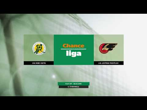 SESTŘIH: Vsetín - Prostějov 2:4 (5. čtvrtfinále playoff, 08.03.2019)