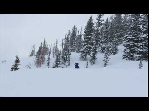 2019 02 22 Alex Willard taps cliff sign  Snowbird