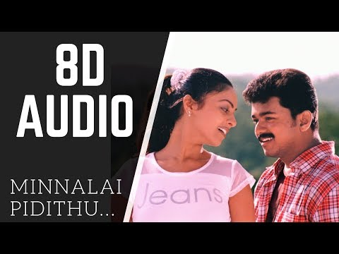 Minnalai pidithu 8D AUDIO song | shahjahan | use headphones 4 better experience