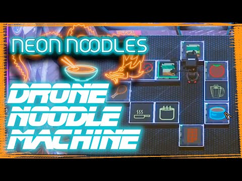 Neon Noodles Gameplay #2 : DRONE NOODLE MACHINE - YouTube