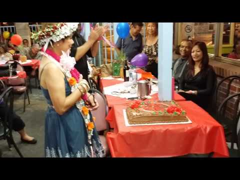Evangeline bday cake cutting 072014