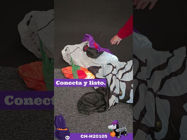 Vídeo relacionado con NOENNULL Decoración de cadáver inflable para fiestas espeluznantes y casas embrujadas, accesorio versátil con bomba de aire, 1 unidad