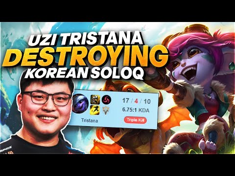 Uzi shows how to DOMINATE with Tristana ADC in Season 12