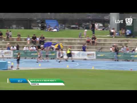 Boys U10 4 x 100m Heat 1 - 2018 SUBWAY State Relay Championships // LAVicTV