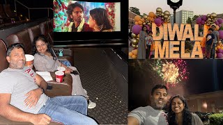 💥அமெரிக்காவில் 'Dude' தீபாவளி special Movie with Review& Diwali street festival🎇Family Traveler 2025
