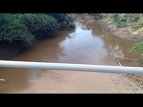EDTP 7 PUENTE VEHICULAR VILLA SAN PEDRO MUNICIPIO SAN ANDRES DPTO BENI TOPOGRAFIA