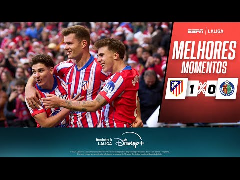 Gols e lances de Atlético de Madri x Getafe