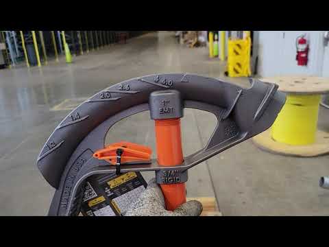 New Klein 1" EMT Conduit Bender w/ Angle Setter Demo