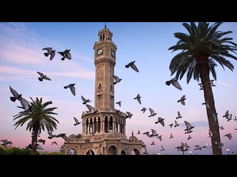 Beautiful Morning view of Konak Park Izmir Turkey 🇹🇷  | Izmir Clock Tower | Konak Square | 2024 #5k