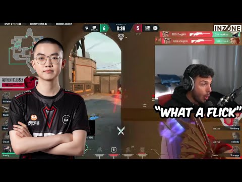 SEN Tarik REACTS To EDG Zmjjkk (kang kang) INSANE OP FLICKS In VCT Champions