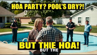 HOA Karen Wanted My Pool for Her Party So I Emptied It and She Called the Cops! 😤💦🚔#viral #video