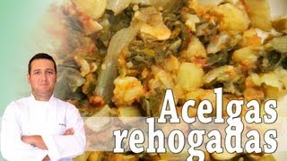 Acelgas rehogadas - Recetas de cocina