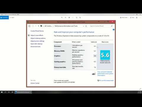 Windows Experience Index (Windows 10)