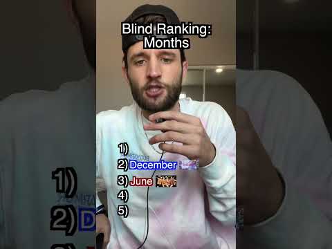 What are the best months of the year? 📆 Blind ranking: Months #shorts