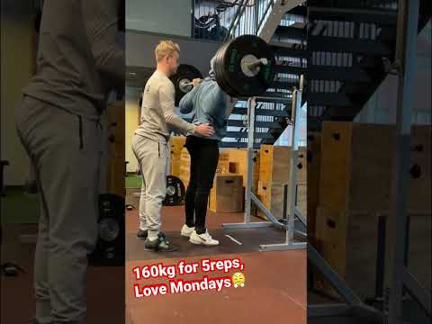 160kg x5 Squat😤 Monday Grind!