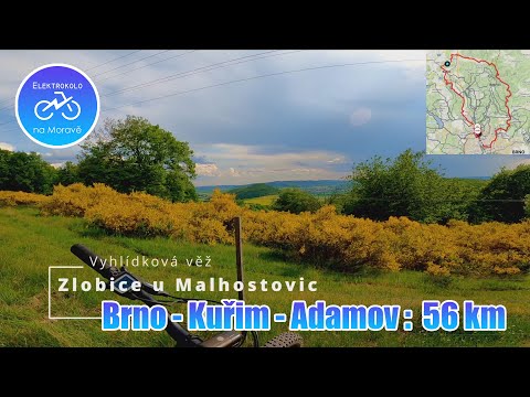 Elektrokolo, cyklotrasa: Brno - Kuřim Adamov Bílovice