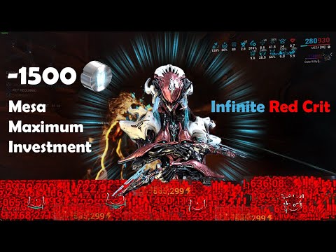 Welcome To The Infinite Red Crit Territory | Mesa Build | Arcane Hot Shot | Warframe