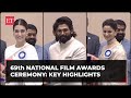 69th National Film Awards Allu Arjun Alia Bhatt Kriti Sanon Pankaj Tripathi Others Felicitated