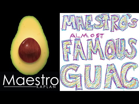 Maestro Kaplan's (almost) Famous Guacamole Recipe