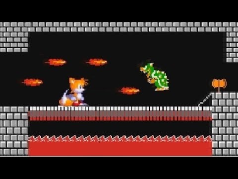 Tails Vs Bowser Super Mario Crossover - Super Clash Bros