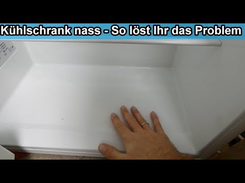 Wasser im Kühlschrank - Kondenswasser unter dem Gemüsefach verhindern / Wasser läuft nicht ab / Nass