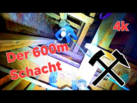Abseilen in einen 600m  tiefen Schacht altes Bergwerk Lost Place 🚨🚨🚨