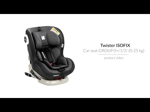 Стол за кола 0-1-2 (0-25 кг) Twister Grey Isofix 2020 Kikkaboo  2