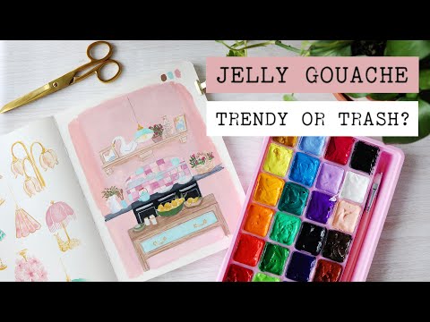 Himi Jelly gouache Review || First impressions & painting time