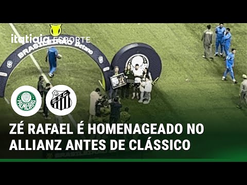 ZÉ RAFAEL, DO SANTOS, É HOMENAGEADO NO ALLIANZ PARQUE ANTES DE CLÁSSICO
