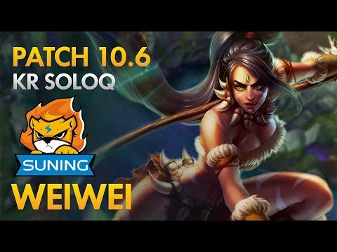 Suning Weiwei - Jungle: Nidalee vs Ekko - KDA 10/3/12