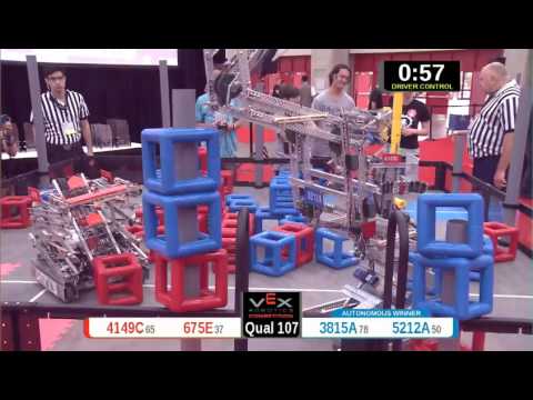 2015 VRC Arts Q107 - 4149C 675E vs 3815A 5212A - 46 to 68 - VEX Worlds 2015 - Arts Division