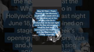Van Morrison &amp; Jim Morrison On Stage Together In 1966 #vanmorrison #jimmorrison #them #thedoors