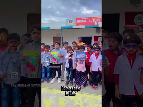 pre - primary  students "doctor day" celebration at bright future English medium school khadki. .