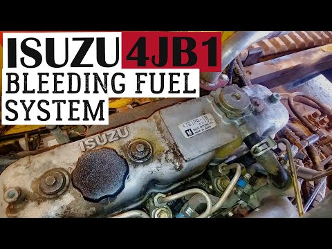 Part of a video titled ISUZU 4JB1 2.8L - HOW TO PRIME or BLEED FUEL SYSTEM - YouTube