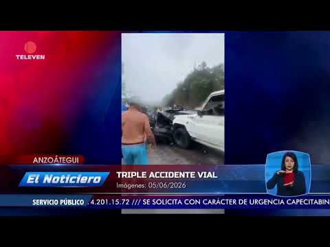 Triple accidente vial deja dos fallecidos en Sucre – El Noticiero emisión meridiana 05/06/26