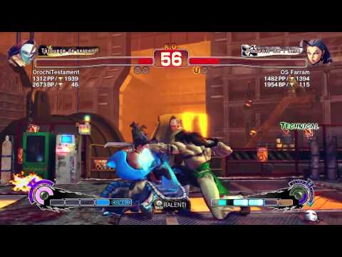 (OrochiTestament) Vega vs (OS Farram) Rose USF4 Ranking