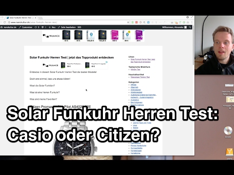 Solar Funkuhr Herren Test | Casio | Citizen |