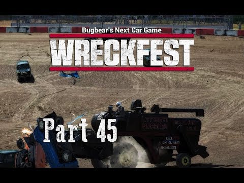 Wreckfest [Gameplay] #45 Harvester vs. Supervans at Fairfield Mud Pit HD